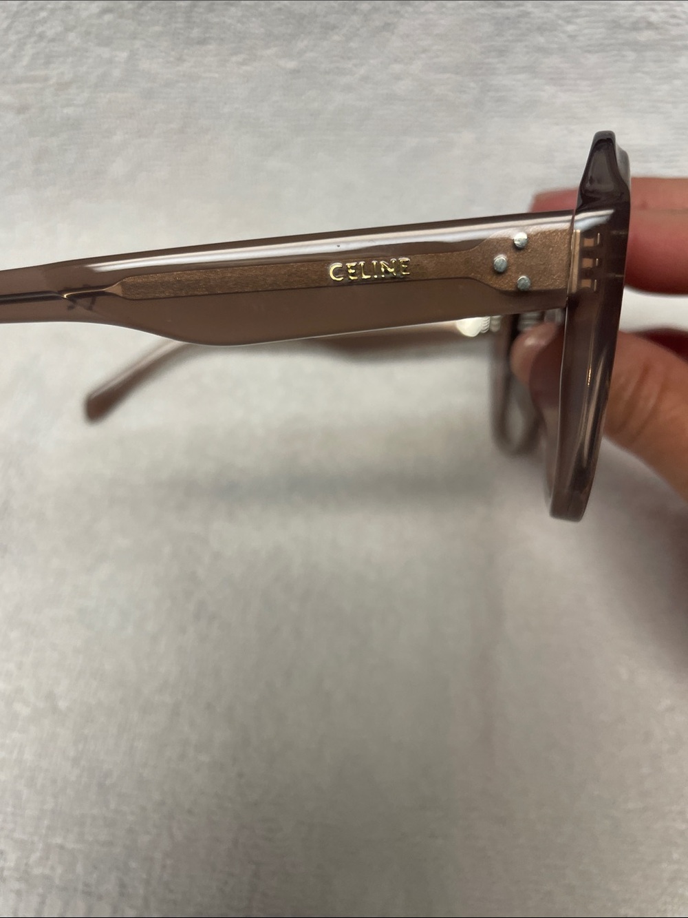Celine Taupe pinkish Oversized Sunglasses - Women's Fashion Shades - Picture 3 of 8
